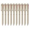 Pentel Ballpoint Pen Calme Beige 10 Pieces BXAC35H 3-color 0.5mm