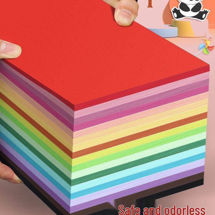 A4 Colored Thick Cardstock for DIY Crafts & Drawing, Kindergarten Large Sheets