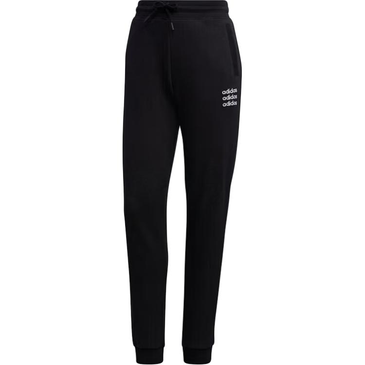 Adidas Slim Fit Training Pants Women Bottoms Black GJ7937
