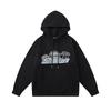 Unisex Streetwear Hoodie Set With Embroidered Letter Design Loose Fit Cotton Pullover Fall Casual Wear