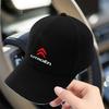 COMA5 1/2pcs Car Badge Peaked Cap Sports Sunshade Baseball Hat For Citroen C1 C2 C3 C4 C4L C5 C6 C7 VTS C-ELYSEE Berlingo Xsara Cactus