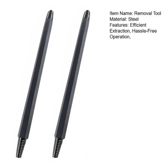 Spark Plugs Removal Tool Professional Spark Plugs Extractor Kit 10mm Hex Drive Double-Ended Reverse Flute Tap for Broken Plugs Removal