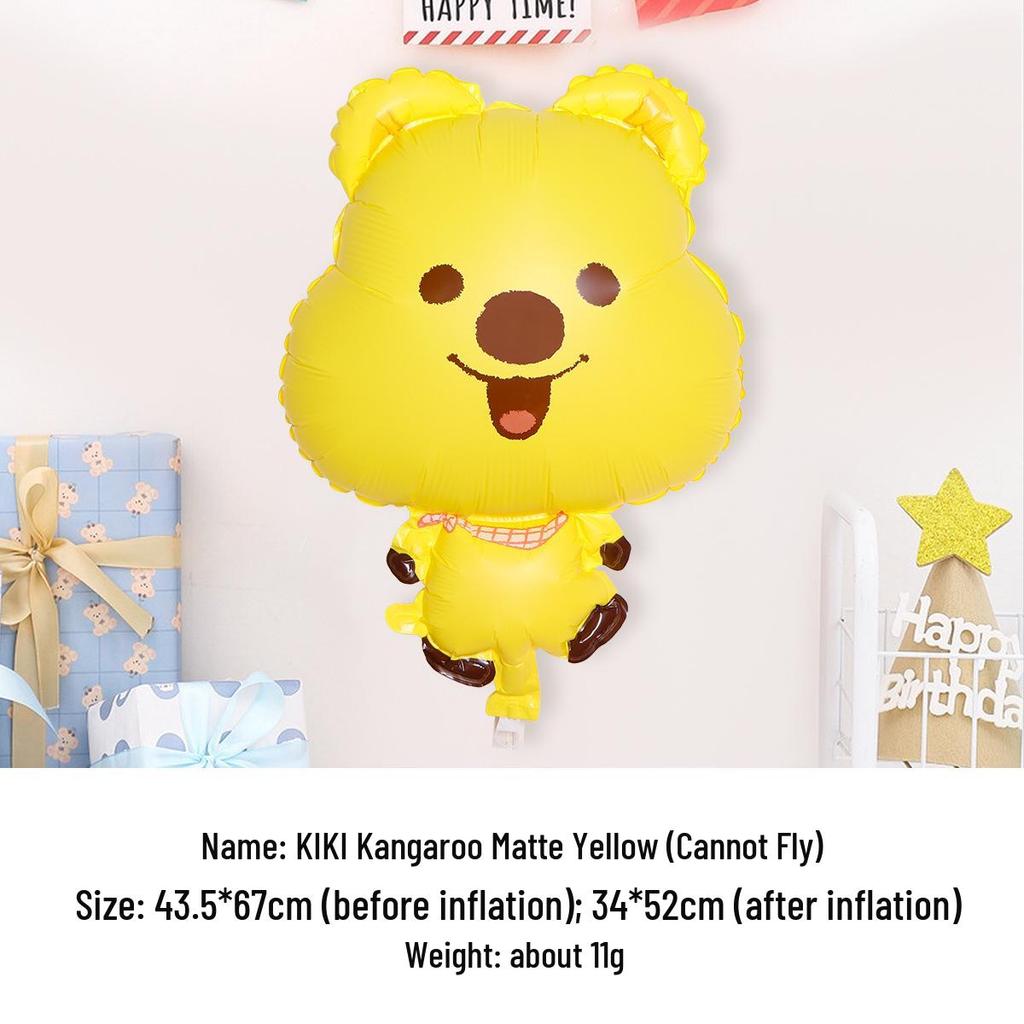 Матовые алюминиевые шары-капибары для украшения детского дня рождения