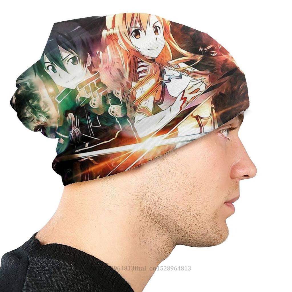 Sword Art Online Kirigaya Kazuto Уличные шапки-бини Online Love Вязаная шапка Капот Хипстерские шапочки Skullies Шапки