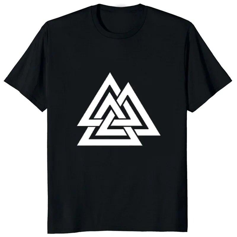 Футболка унисекс с принтом VALKNUT SYMBOL RUNE NORDIC Viking Asatru Odin Tyr Norse Runes, женская футболка, лидер продаж, повседневные модные футболки унисекс