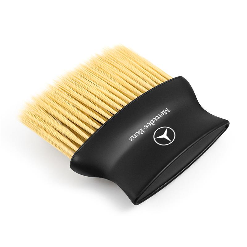 1PCS Car Dedusting Brush Air Outlet Cleaning Brush Auto Styling For Mercedes Benz AMG W212 W205 W246 W177 W176 W213 GLC GLE GLS ML Welcome Laser Lamp