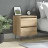 VidaXL Bedside Table Sonoma Oak 40x35x50 Cm Engineered Wood 826882