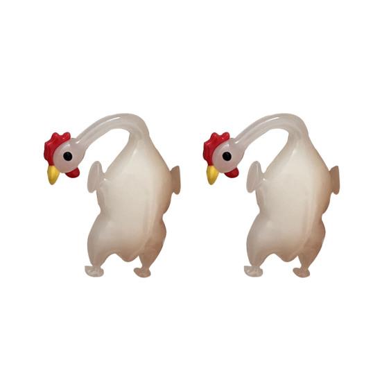 2 шт. Автомобильный кулон с ультрафиолетовым датчиком температуры, меняющий цвет, в форме утки, брелок для украшения сумки