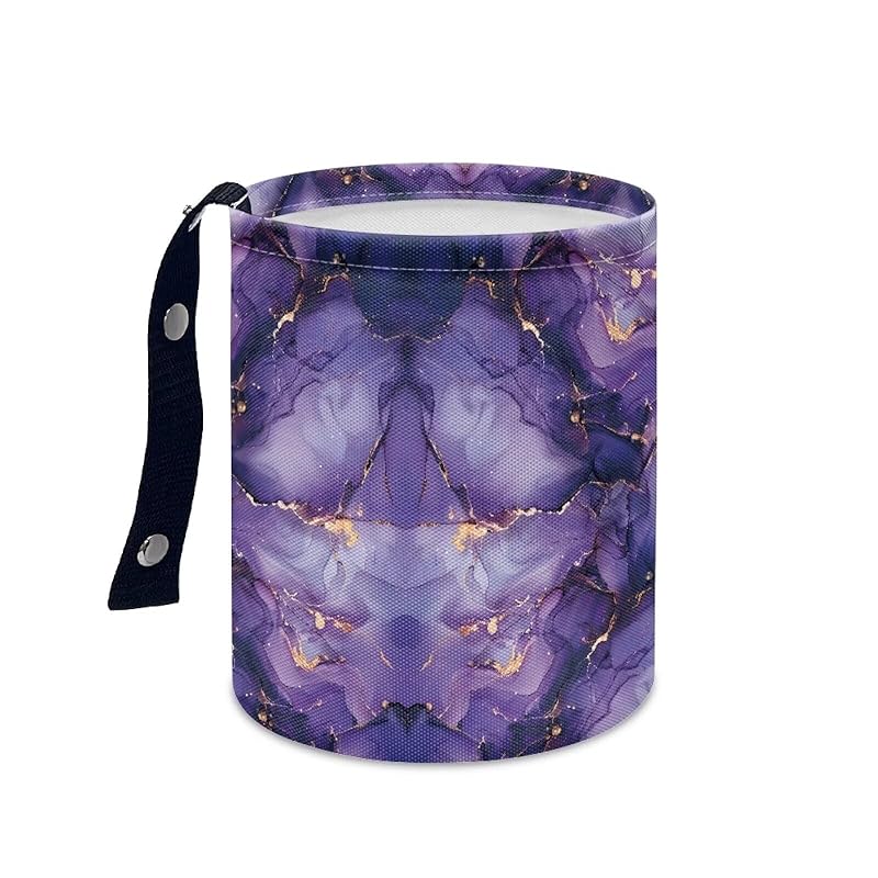 Daisy Cute Collapsible Portable Trash Can for Car Front Seat, Back Seat, Floor, Headrest Rubbish Bin