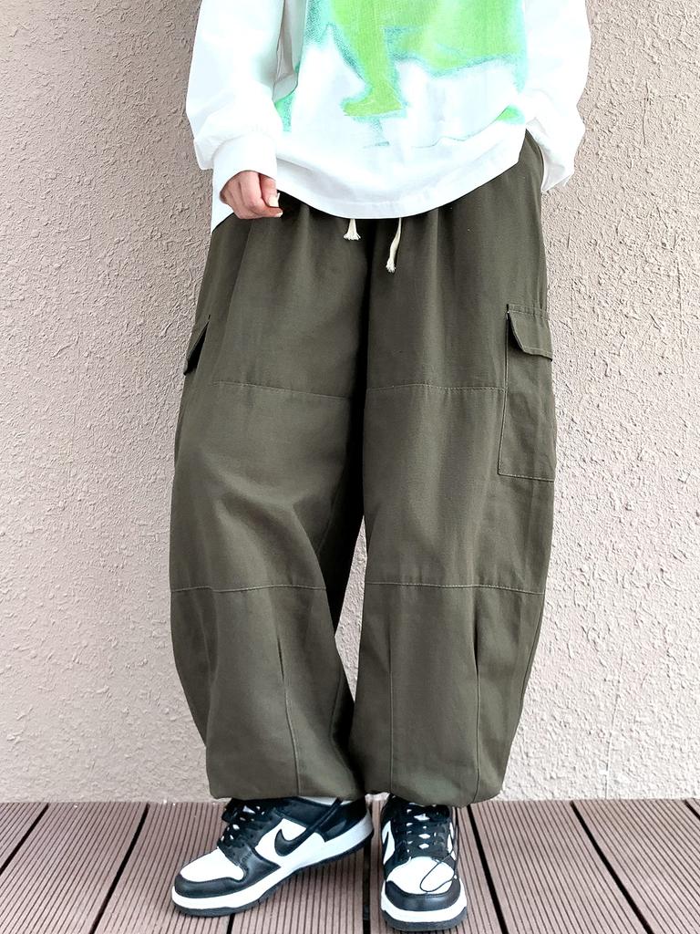 Eternal Cycle Cargo Pants Wide Cargo Wide Pants Cargo Easy Pants Military Balloon Silhouette Loose Wide Pants Loose Silhouette [eternal Cycle] Men's