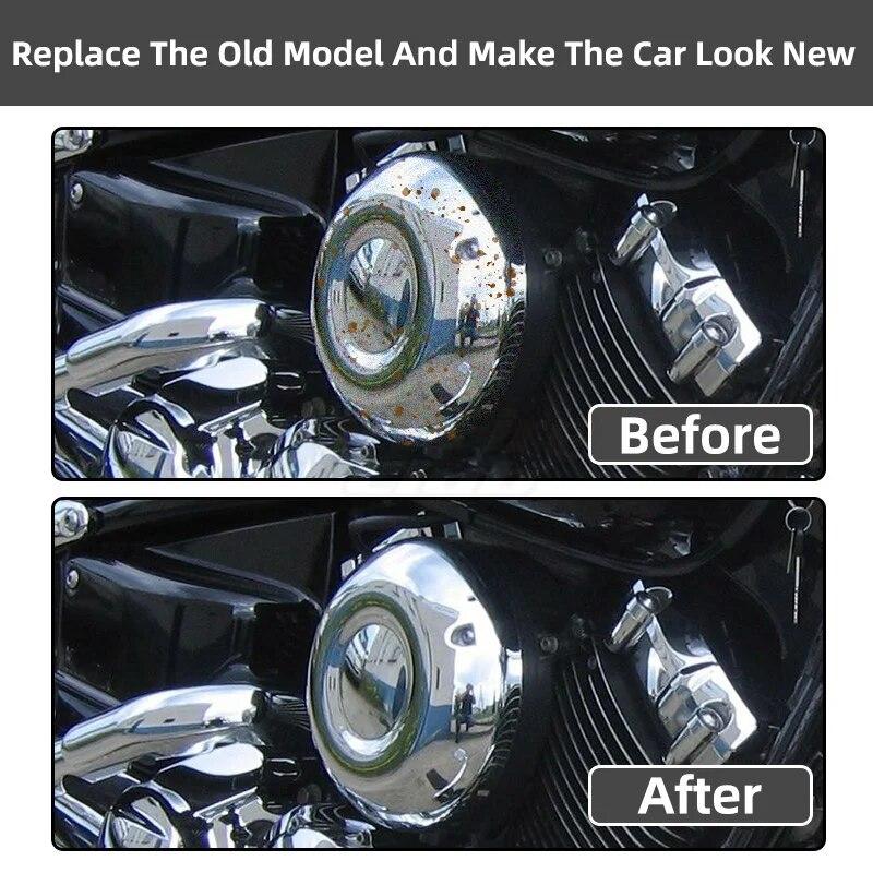 Chrome Motorcycle Air Cleaner Filter Cover ABS Plastic For Yamaha V-Star 400 650 XVS650 DragStar 400 650