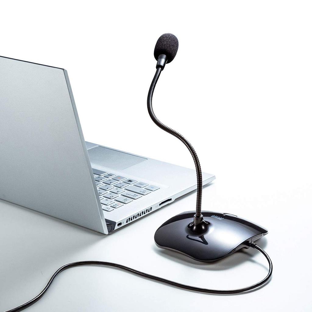 Sanwa Supply USB Microphone Long Arm Non-directional (all) MM-MCU08BK