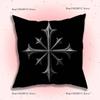 Cyber Sigil Cross Goth Pillow Covers Cartoon Sofa Decorative Home Double-Sided Printing Short Plush Cute Cushion Cover