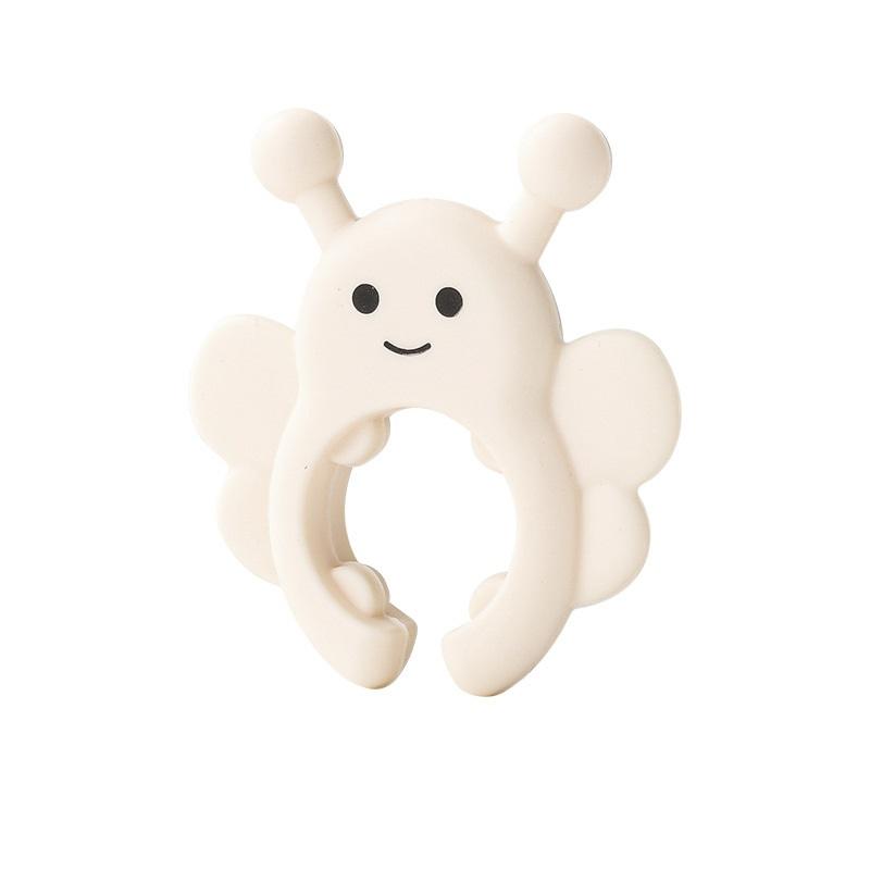 1 шт. Силиконовая подставка для лопаток Маленькая пчелка Защита от ожогов Клипса для предотвращения перелива кастрюли Подставка-клипса для ложки Универсальная подставка для лопатки Кухонный гаджет