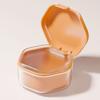 Невидимый ортодонтический ретейнер Футляр для хранения Чистящий кейс для зубных протезов Удобный кейс для хранения ортодонтических аппаратов 2-х уровневый герметичный контейнер для чистки зубных протезов