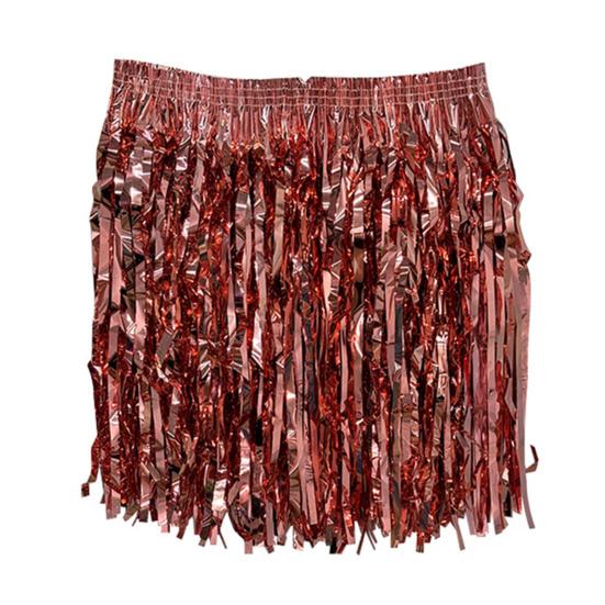 Rain Skirt Dance Costume Streamer Fringe Half Skirt for Beach Parties Sequin Cheerleading Team Dress for Adults Kids