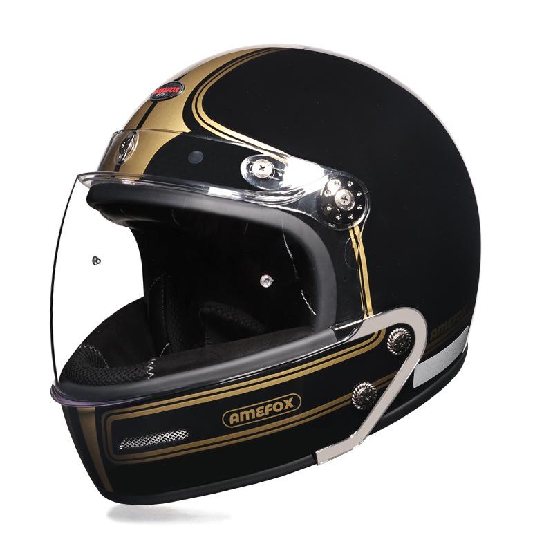 Personalized Leather Chin Removable Small Helmet Body Motorcycle Helmet Locomotive Motorcycle