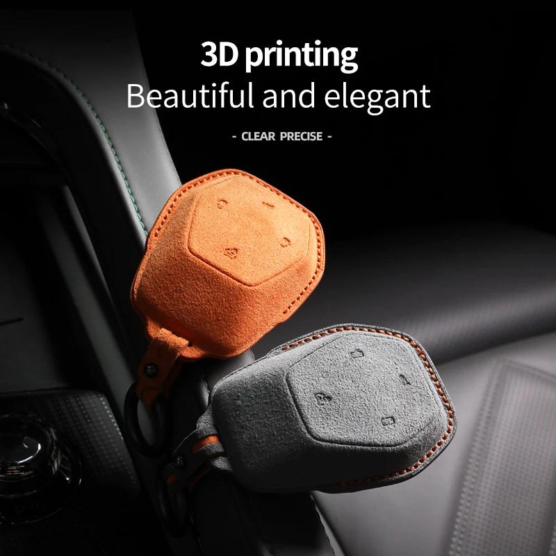 Car Key Case Cover For HIPHI Y X 2023 Hiphi Z Suede Car Key Shell Accessories