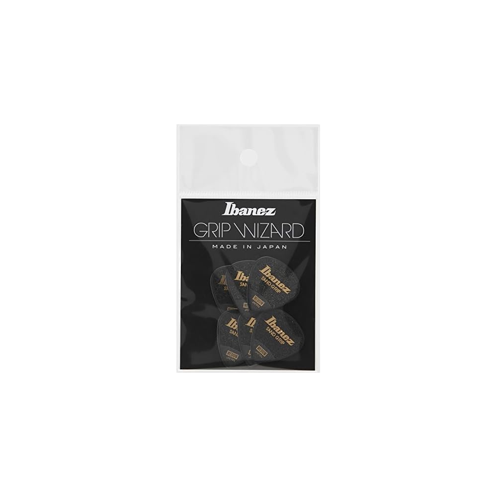 Ibanez Grip Wizard Series Sand Grip Pick Black 1.5mm Non-Slip Material Guitar Accessory