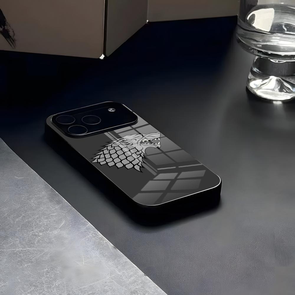 Winter Coming Stark Phone Case Glass For IPhone17 Air 16 15 17 14 Fresh Pro Max 13 12 11 X XS XR Plus For Samsung S 25 24 23 22