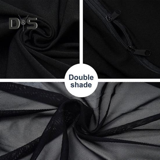 1 пара оконных автомобильных солнцезащитных козырьков, полное покрытие окон, многофункциональный дизайн на молнии, автомобильные солнцезащитные козырьки, автопоставка