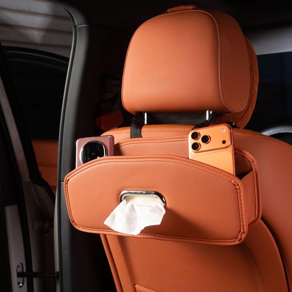Hongqi Series Car Tissue Box: Armrest Hanging Tissue Holder