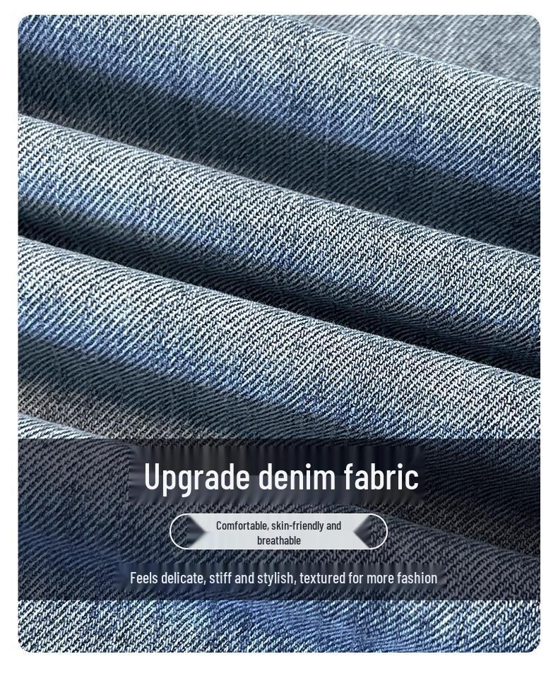 Женские джинсы палаццо премиум-класса серого цвета на флисовой подкладке - Осень/Зима 2024 Вышитые с высокой посадкой Свободного кроя