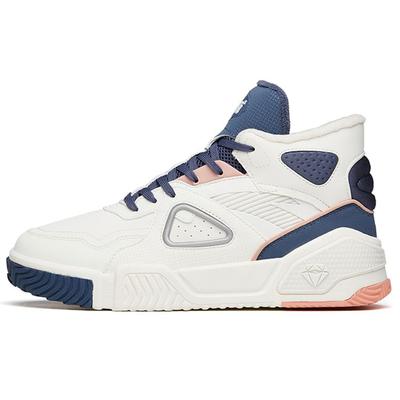 Высокие нескользящие износостойкие кроссовки для скейтбординга женские кроссовки белые синие 122148902-4