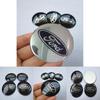 Stylish 4pcs 56mm Auto Car Wheel Center Cap Emblem Decal Sticker For Ford Black And Blue