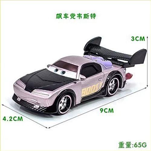Cars Pixar Cars Toy Lightning McQueen Jackson Storm Mater Sally Sheriff 1:55 Diecast Model Car Collection Toy Birthday Gift