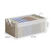 PVC Transparent Storage Basket for Clothes Underwear Storage Box Stainless Steel Frame Wardrobe Organizer Waterproof Cloth Box
