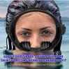 Seafrogs Panoramic Wide View Snorkel Diving Mask Swim Frameless Goggles with Nose Cover Anti Fog Tempered Glass Scuba Mask