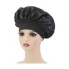 Pure Silk Satin Sleep Bonnet - Wide Band Hair Protection for Curly/Natural Hair, Mulberry Silk Cap for Night&Shower Use (Unisex)