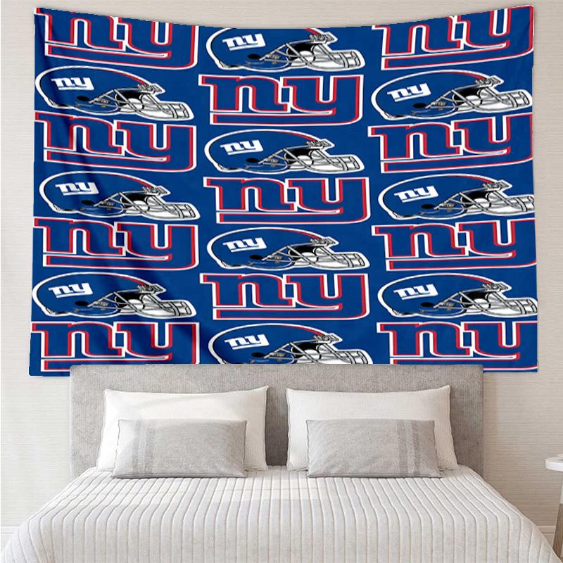 Гобелен с логотипом New York Giants для спальни, эстетичный гобелен для класса, настенное панно для гостиной, общежития, офиса, идеальный креативный подарок