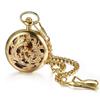 JEWELRYWE Pocket Watch Automatic Winding Mechanical Skeleton Rome Analog Pendant Watch Pocket Watch Waterproof Antique Style Dragon Phoenix Chinese