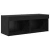 TV Wall Units 5 pcs Black Oak Effect Wood Based Material