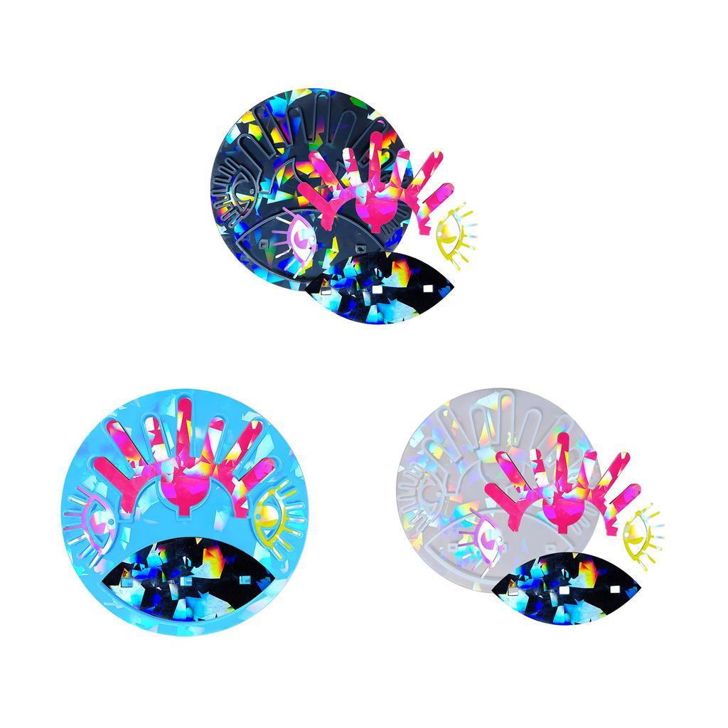 Голографические кольца Подставка для серег Формы Большеглазая подставка для украшений Эпоксидная форма для литья для украшения стола на домашней вечеринке