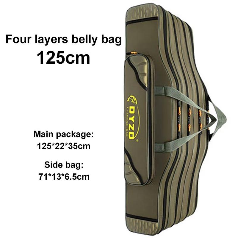 Layer Foldable 70cm130cm 234 Protable Fishing Rod Carrier Bag Fish Pole Tool Storage Bag Case Waterproof Fishing Tackle Xa81g
