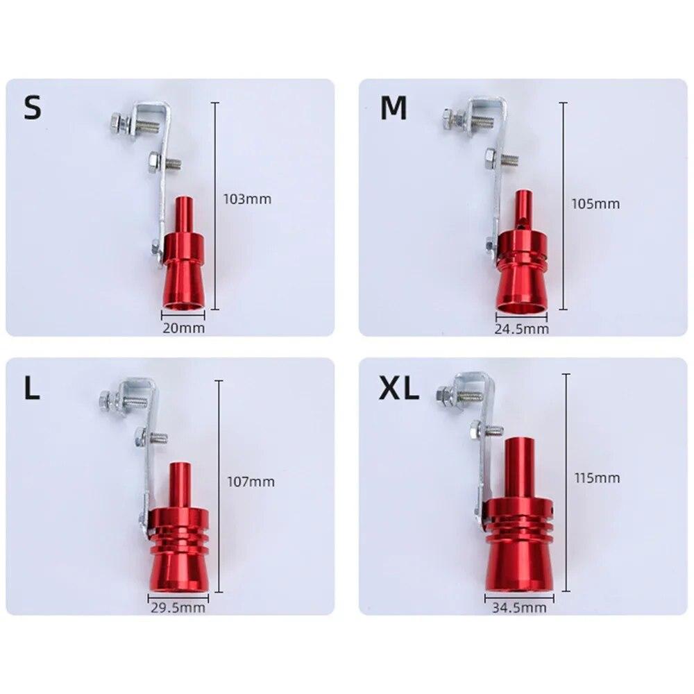 Автомобильный мотоцикл модифицированный эхолот выхлопной трубы турбо свисток универсальный хвост горло свисток выхлопная труба турбинный свисток аксессуар