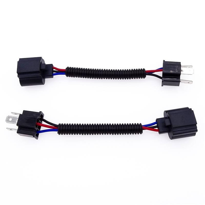 1 пара для H4 «папа» на H13, автомобильная USB-разъема, автомобильный светодиодный кабель для преобразования фар, соединительный провод, автомобильный адаптер для косичек, аксессуары для проводов