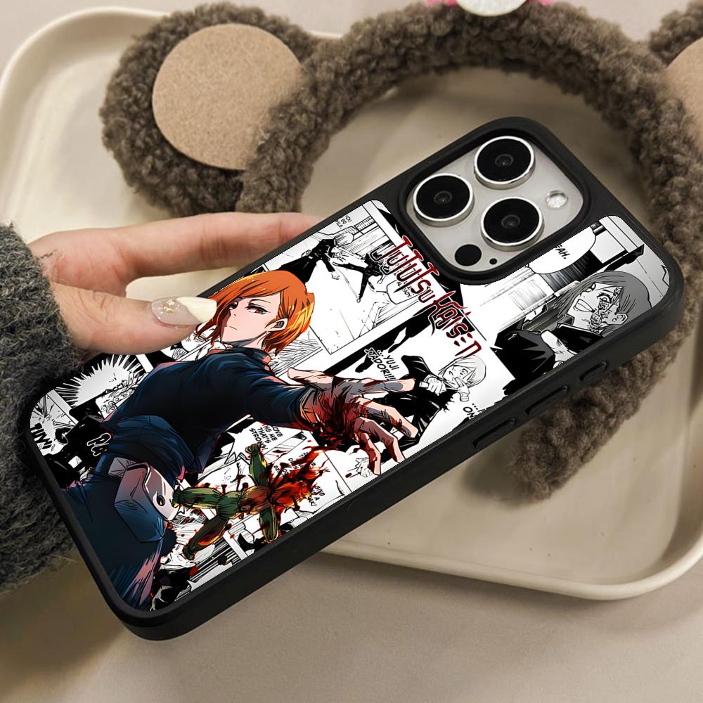 Чехол для мобильного телефона Jujutsu Kaisen Нобара для iPhone 17 16 15 14 13 12 11 Air Pro Max Plus Матовая поверхность Цветной чехол Чехол