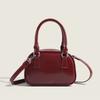 New Red Underarm Bag for Women Korean Niche Design Handheld Small Square Bag Light Luxury Crossbody Bowling Bag