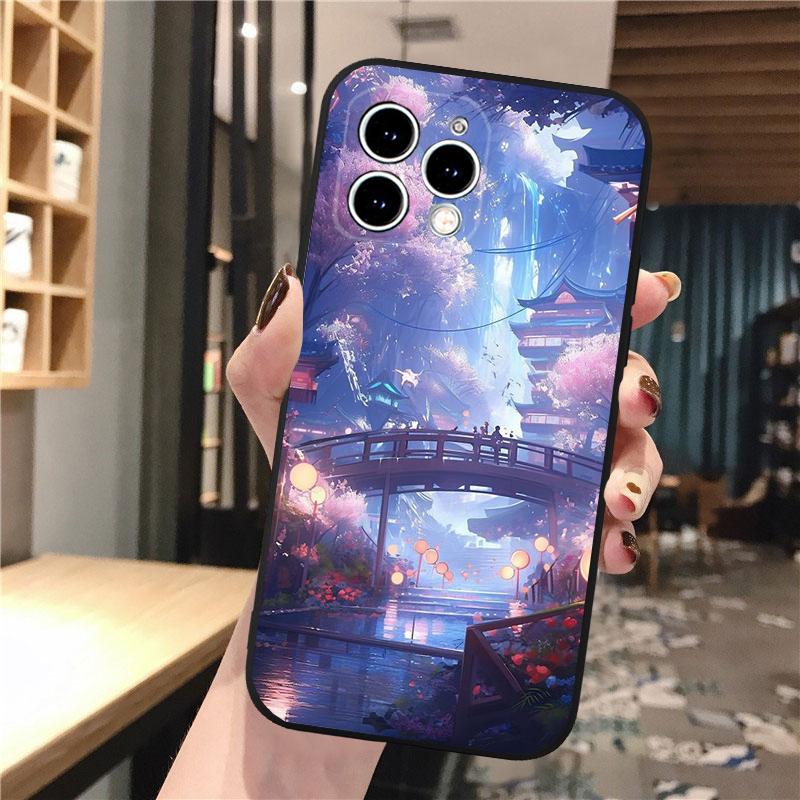 Удивительный чехол для телефона с пейзажем для iPhone 15 14 Pro Max 13 12 11 Pro Max XSMax XR 12 13 mini 14 Plus
