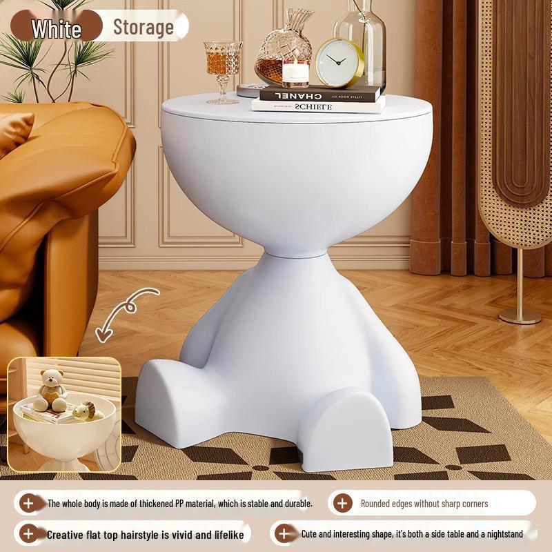 Современный минималистичный прикроватный и кофейный столик: Простой, креативный дизайн для спальни, гостиной, балкона или угловых пространств.