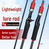 Adjustable Carbon Fiber Lure Rod with ML Action and Straight Gun Handle for Slippery Fishing.