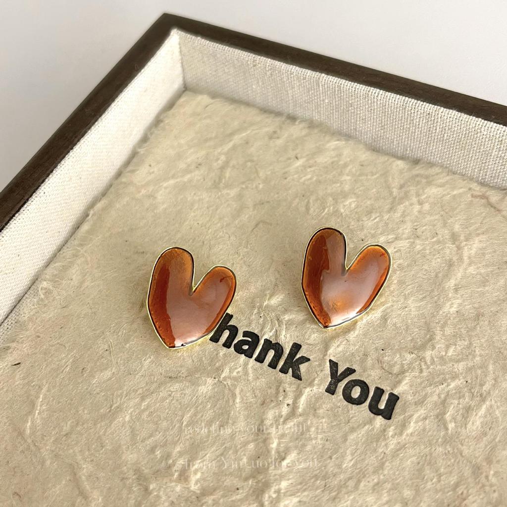 «Серьги-иглы Майяра 925»: "Янтарный жемчуг в стиле ретро для осени/зимы"