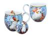 Kubek Porcelanowy Beczka Z Przykrywką Papuga Kakadu Do Kawy Herbaty