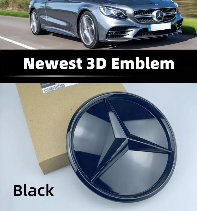 AABGV1 2026 Grill Emblem Star Logo Front Grille Badge For Mercedes Benz W204 W205 X253 W213 W212 W176 W177 W167 W246 W117 Accessories
