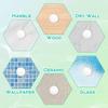 Door Stopper Wall Protector, 12PCS Door Knob Stoppers Walls Protector with Strong Back Adhesive 2 Inch White Round Protect Wall Surfaces for Shock