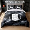 Fulham Football Design Bed Bedding Set 1 Duvet Cover + 2 Pillowcases Soft Breathable Household Bed Linens